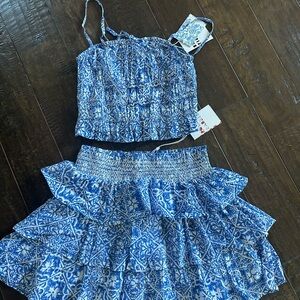 Roller Rabbit skirt set XS. NWT